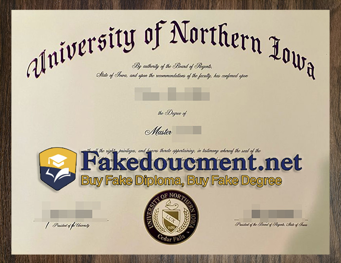 purchase realistic University of Northern Iowa diploma