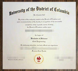 purchase realistic University of the District of Columbia degree