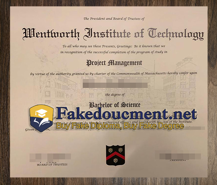 purchase realistic Wentworth Institute of Technology diploma