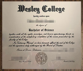 purchase realistic Wesley College degree