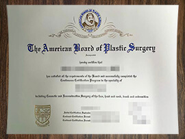 purchase realistic American Board of Plastic Surgery certificate