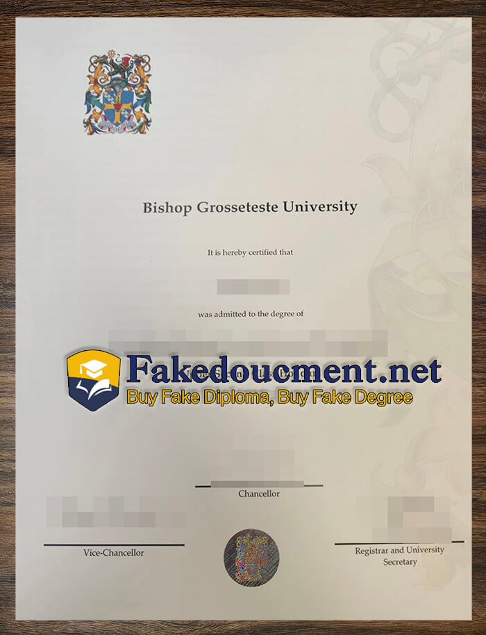 purchase realistic Bishop Grosseteste University diploma