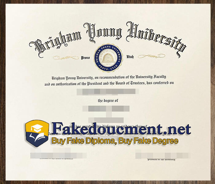 purchase realistic Brigham Young University diploma