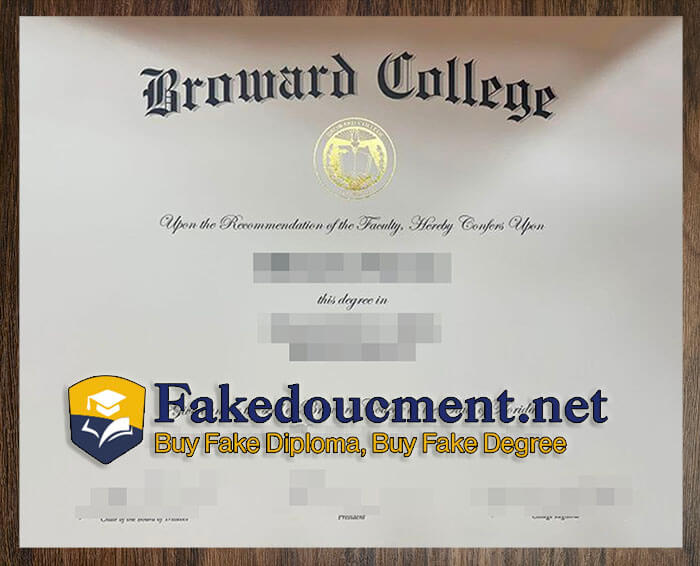 purchase realistic Broward College diploma