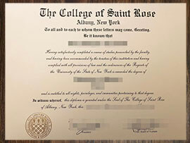 purchase realistic College of Saint Rose degree