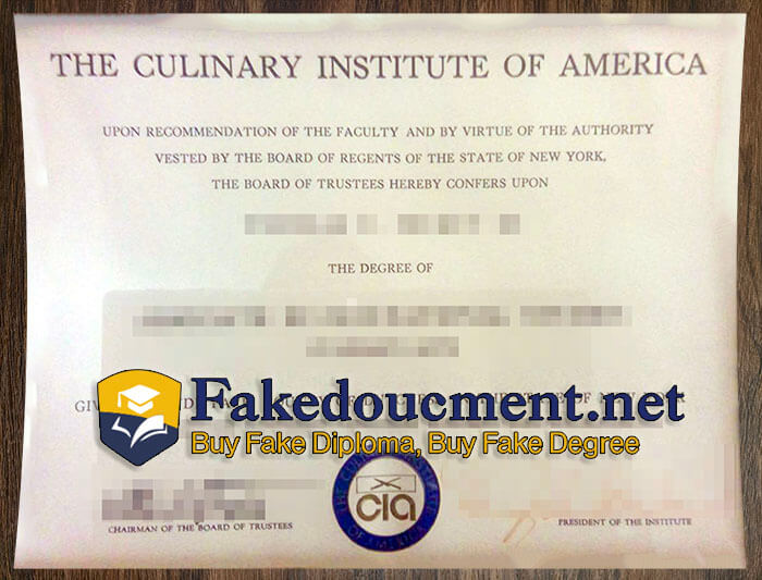 purchase realistic Culinary Institute of America diploma