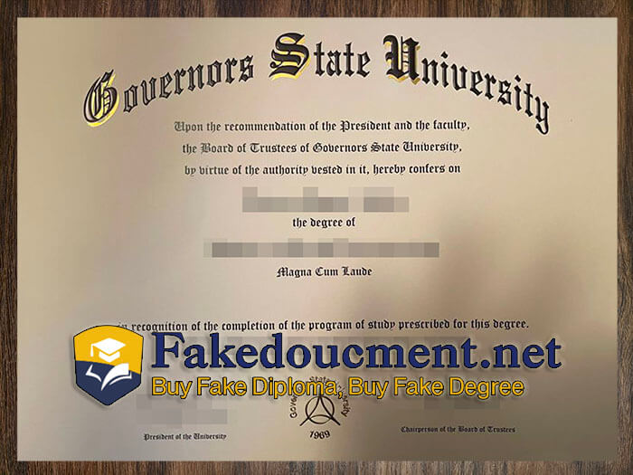 purchase realistic Governors State University diploma