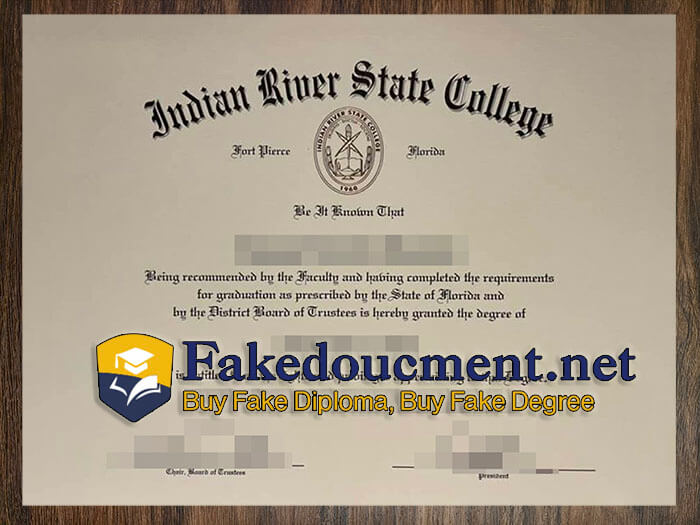 purchase realistic Indian River State College diploma