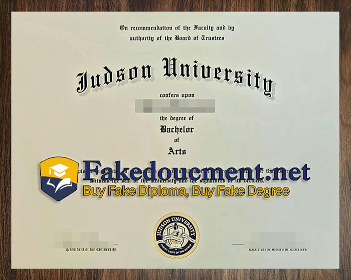 purchase realistic Judson University diploma