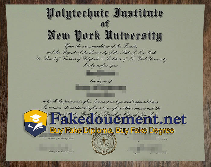 purchase realistic NYU Polytechnic Institute diploma