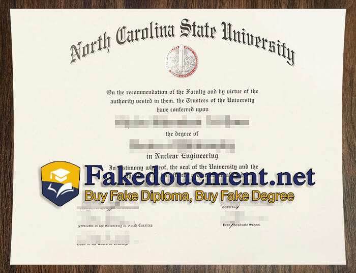 purchase realistic North Carolina State University diploma