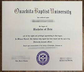 purchae realistic Ouachita Baptist University degree