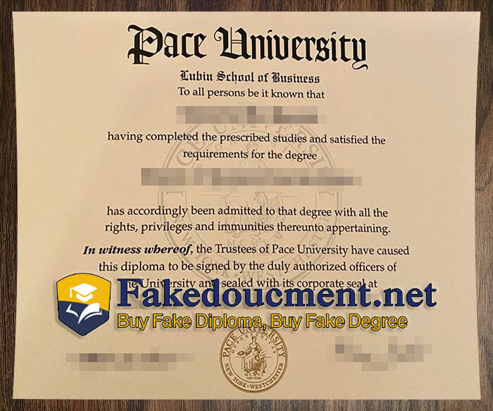 purchase realistic Pace University diploma