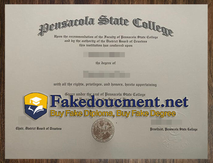 purchase realistic Pensacola State College diploma