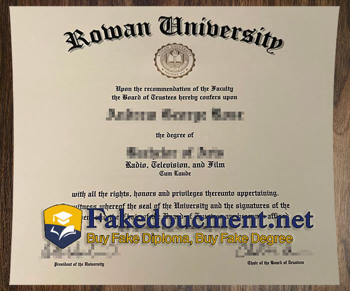 purchase realistic Rowan University diploma