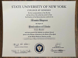 purchse realistic SUNY Geneseo degree