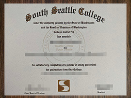 purchase realistic South Seattle College degree