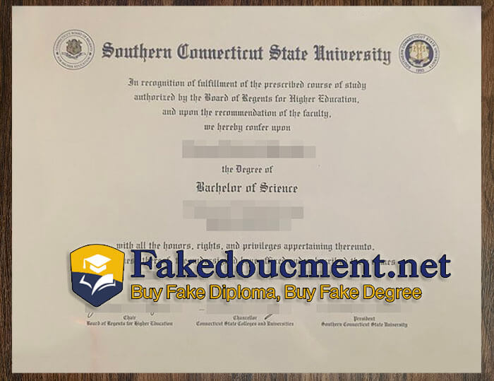 purchase realistic Southern Connecticut State University diploma