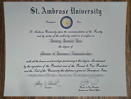 purchase realistic St Ambrose University degree