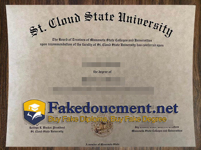 purchase realistic St Cloud State University diploma