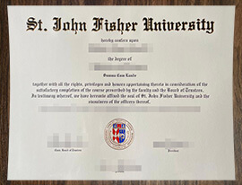 purchase realistic St John Fisher University degree