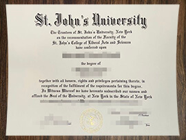 purchase realistic St John's University degree