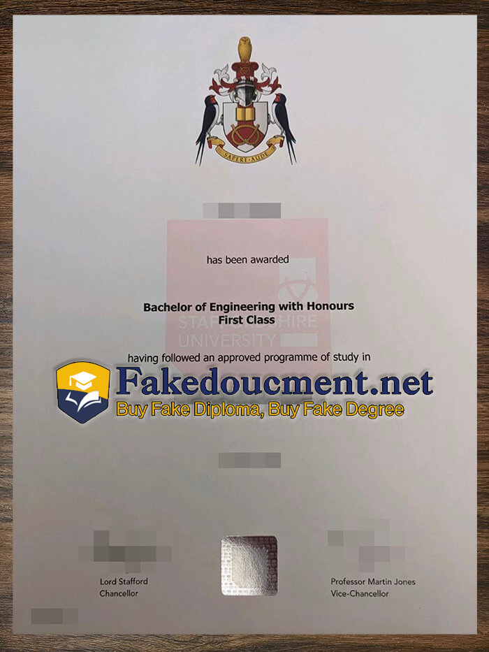 purchase realistic Staffordshire University diploma