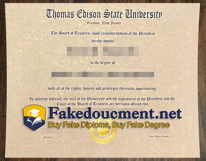 purchase realistic Thomas Edison State University diploma