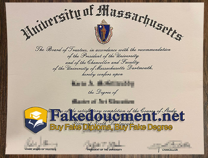 purchase realistic University of Massachusetts Dartmouth diploma