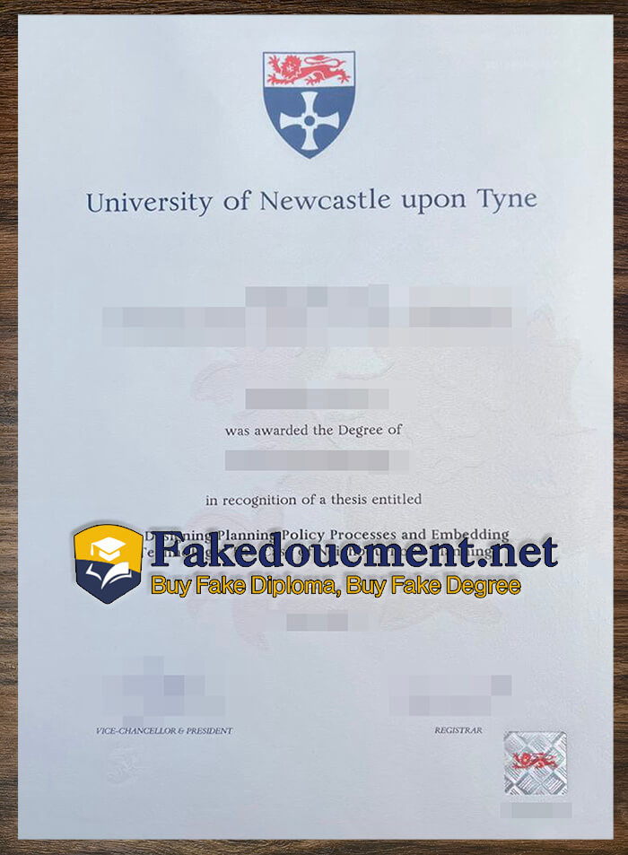 purchase realistic University of Newcastle upon Tyne diploma