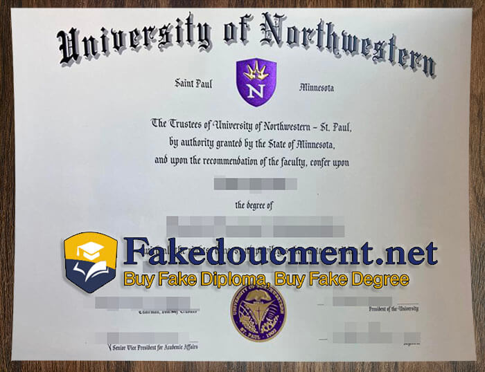 purchase realistic University of Northwestern diploma