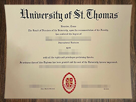 purchase realistic University of St Chomas degree