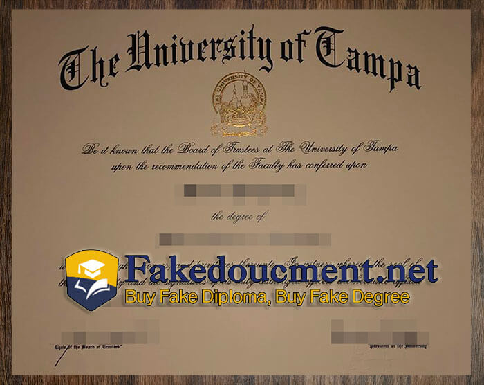 purchase realistic University of Tampa diploma