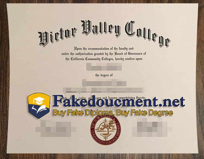 purchase realistic Victor Valley College diploma