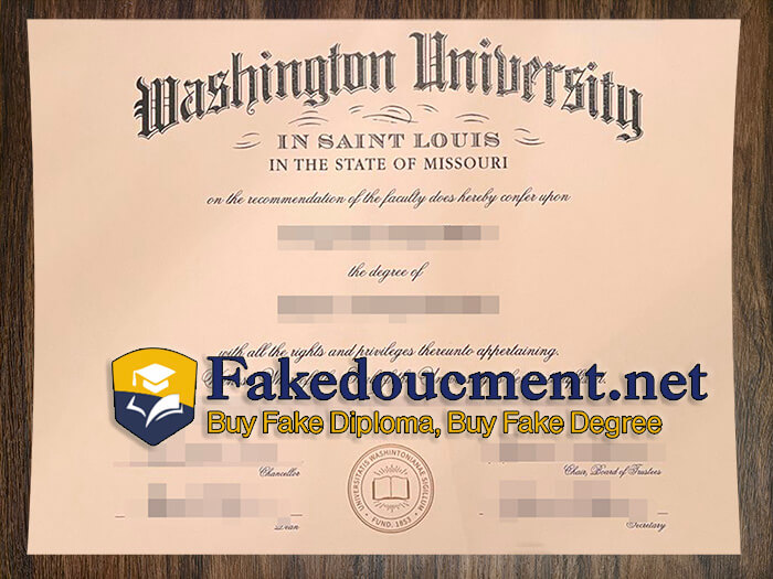 purchase realistic Washington University in St Louis diploma