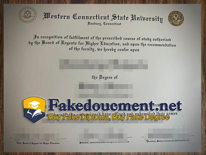 purchase realistic Western Connecticut State University diploma