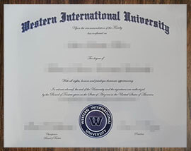 purchase realistic Western International University degree