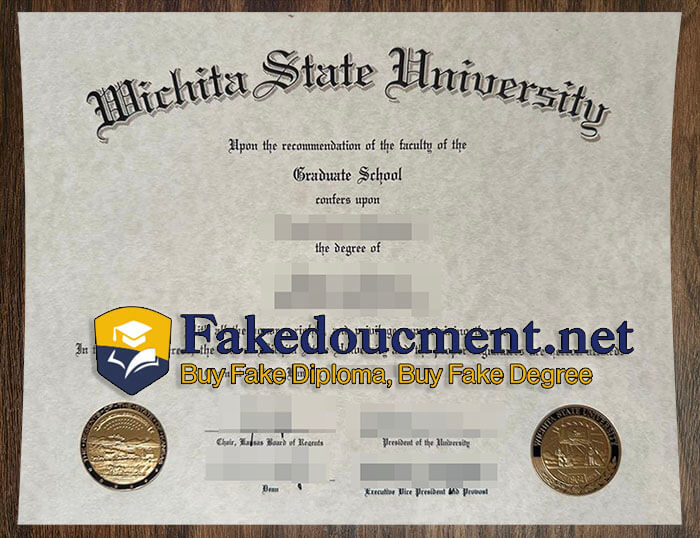 purchase realistic Wichita State University diploma