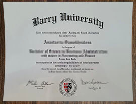 purchase realistic Barry University degree