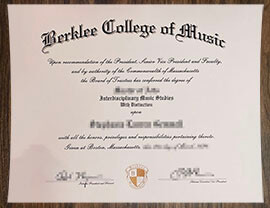 purchase realistic Berklee College of Music degree