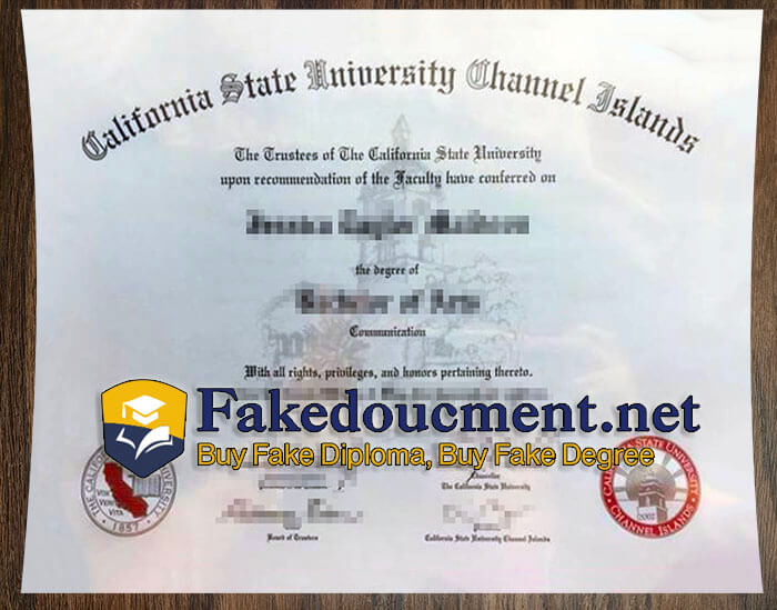 purchase realistic CSU Channel Islands diploma