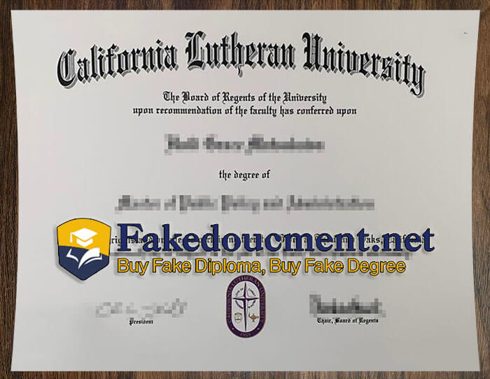 purchase realistic California Lutheran University diploma