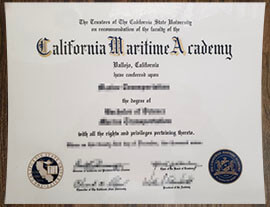 purchase realistic California Maritime Academy degree