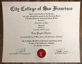 purchase realistic City College of San Francisco degree