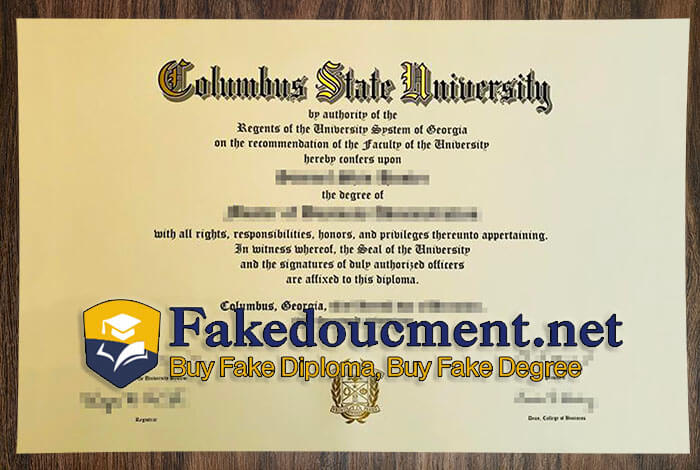 purchase realistic Columbus State University diploma