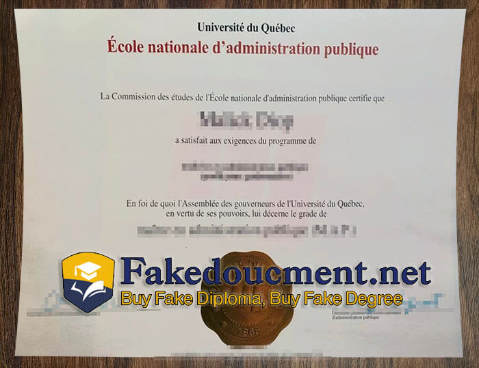 purchase realistic Ecole Nationale d'administration Publique diploma