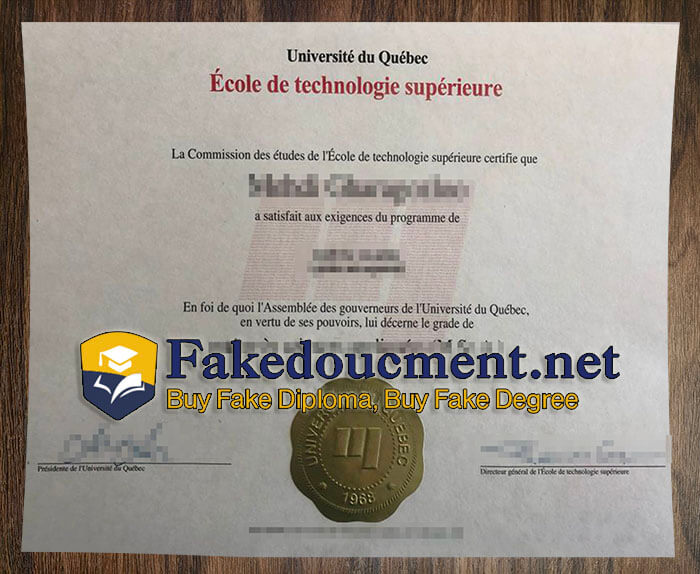 purchase realistic Ecole de Technologie Superieure diploma