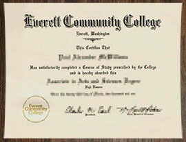 purchase realistic Everett Community College degree