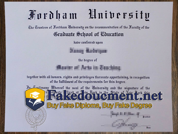 purchase realistic Fordham University diploma