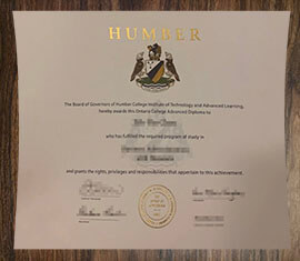 purchase realistic Humber College degree